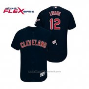 Maglia Baseball Uomo Cleveland Indians Francisco Lindor 2019 All Star Patch Flex Base Blu