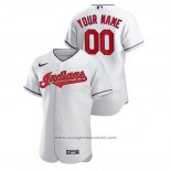 Maglia Baseball Uomo Cleveland Indians Personalizzate Autentico Nike Bianco