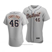 Maglia Baseball Uomo Detroit Tigers Jeimer Candelario Autentico Road Grigio