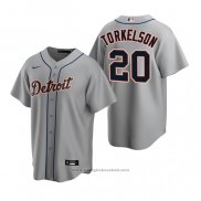 Maglia Baseball Uomo Detroit Tigers Spencer Torkelson Replica 2020 Grigio