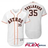 Maglia Baseball Uomo Houston Astros 35 Justin Verlander Bianco Flex Base