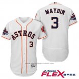 Maglia Baseball Uomo Houston Astros Cameron Maybin Bianco Flex Base