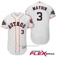 Maglia Baseball Uomo Houston Astros Cameron Maybin Bianco Flex Base