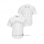 Maglia Baseball Uomo Houston Astros Collin Mchugh 2019 Players Weekend 12 6 Replica Bianco