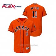Maglia Baseball Uomo Houston Astros Evan Gattis Flex Base Arancione
