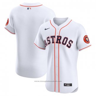 Maglia Baseball Uomo Houston Astros Home Elite Bianco