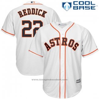 Maglia Baseball Uomo Houston Astros Josh Reddick Bianco Cool Base