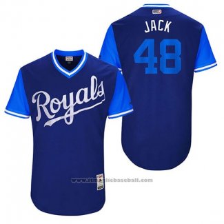 Maglia Baseball Uomo Kansas City Royals 2017 Little League World Series Joakim Soria Blu