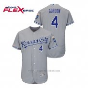 Maglia Baseball Uomo Kansas City Royals Alex Gordon Flex Base Grigio