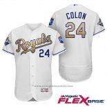 Maglia Baseball Uomo Kansas City Royals Campeones 24 Christian Colon Flex Base Or