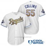 Maglia Baseball Uomo Kansas City Royals Campeones 55 Tim Collins Cool Base Or