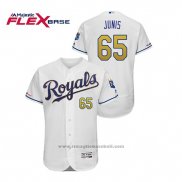 Maglia Baseball Uomo Kansas City Royals Jakob Junis Flex Base Bianco2