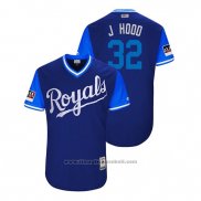 Maglia Baseball Uomo Kansas City Royals Jesse Hahn 2018 LLWS Players Weekend J Hood Blu