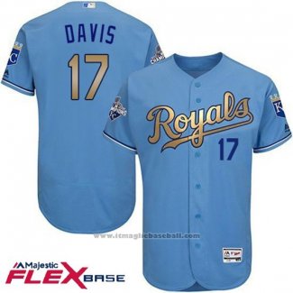 Maglia Baseball Uomo Kansas City Royals Wade Davis Campeones Flex Base