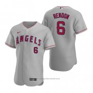 Maglia Baseball Uomo Los Angeles Angels Anthony Rendon Autentico 2020 Road Grigio