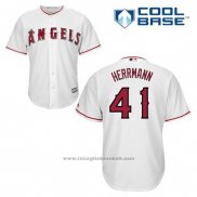 Maglia Baseball Uomo Los Angeles Angels Frank Herrmann 41 Bianco Home Cool Base