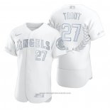 Maglia Baseball Uomo Los Angeles Angels Mike Trout Award Collection AL MVP Bianco
