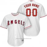 Maglia Baseball Uomo Los Angeles Angels Personalizzate Bianco
