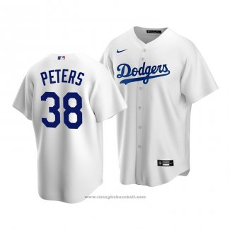 Maglia Baseball Uomo Los Angeles Dodgers Dj Peters Replica Bianco