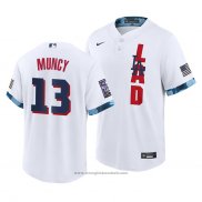 Maglia Baseball Uomo Los Angeles Dodgers Max Muncy 2021 All Star Replica Bianco