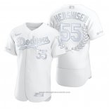 Maglia Baseball Uomo Los Angeles Dodgers Orel Hershiser Awards Collection NL Cy Young Bianco