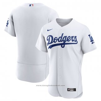 Maglia Baseball Uomo Los Angeles Dodgers Primera Autentico Bianco