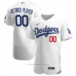 Maglia Baseball Uomo Los Angeles Dodgers Primera Pick-A-player Retired Roster Autentico Bianco