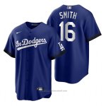 Maglia Baseball Uomo Los Angeles Dodgers Will Smith 2021 City Connect Replica Blu Maglia Baseball Uomo Los Angeles Dodgers Will Smith 2021 City Connect Replica Blu