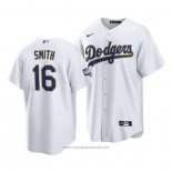 Maglia Baseball Uomo Los Angeles Dodgers Will Smith 2021 Gold Program Replica Bianco