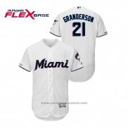 Maglia Baseball Uomo Miami Marlins Curtis Granderson 150 Anniversario 2019 Flex Base Bianco