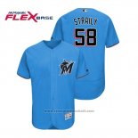 Maglia Baseball Uomo Miami Marlins Dan Straily Flex Base Autentico Collection Alternato 2019 Blu