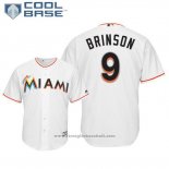 Maglia Baseball Uomo Miami Marlins Lewis Brinson Cool Base Home Bianco