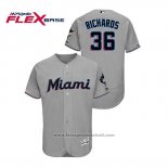 Maglia Baseball Uomo Miami Marlins Trevor Richards 150 Anniversario 2019 Flex Base Grigio