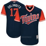 Maglia Baseball Uomo Minnesota Twins 2017 Little League World Series Jose Berrios Blu