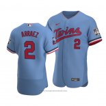 Maglia Baseball Uomo Minnesota Twins Luis Arraez Autentico Alternato Blu2