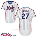 Maglia Baseball Uomo New York Mets 27 Jeurys Familia Flex Base Bianco