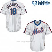 Maglia Baseball Uomo New York Mets Darryl Strawberry Bianco Cooperstown Cool Base