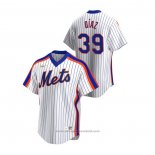 Maglia Baseball Uomo New York Mets Edwin Diaz Cooperstown Collection Home Bianco