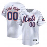 Maglia Baseball Uomo New York Mets Home Limited Personalizzate Bianco