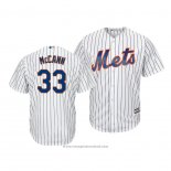 Maglia Baseball Uomo New York Mets James Mccann Cool Base Bianco