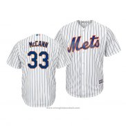Maglia Baseball Uomo New York Mets James Mccann Cool Base Bianco