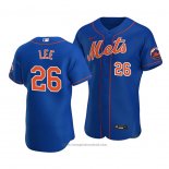 Maglia Baseball Uomo New York Mets Khalil Lee Autentico Alternato Blu