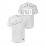 Maglia Baseball Uomo New York Mets Pete Alonso 2019 Players Weekend Autentico Bianco