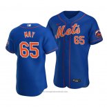 Maglia Baseball Uomo New York Mets Trevor May Alternato Autentico Blu