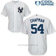Maglia Baseball Uomo New York Yankees Aroldis Chapman Bianco Blu Cool Base