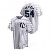Maglia Baseball Uomo New York Yankees Aroldis Chapman Cooperstown Collection Home Bianco