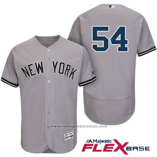 Maglia Baseball Uomo New York Yankees Aroldis Chapman Grigio Autentico Collection Flex Base