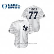Maglia Baseball Uomo New York Yankees Clint Frazier Cool Base 2019 London Series Bianco