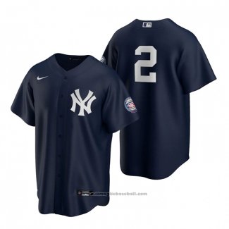 Maglia Baseball Uomo New York Yankees Derek Jeter Replica 2020 Blu