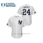Maglia Baseball Uomo New York Yankees Gary Sanchez 2019 Cool Base Bianco